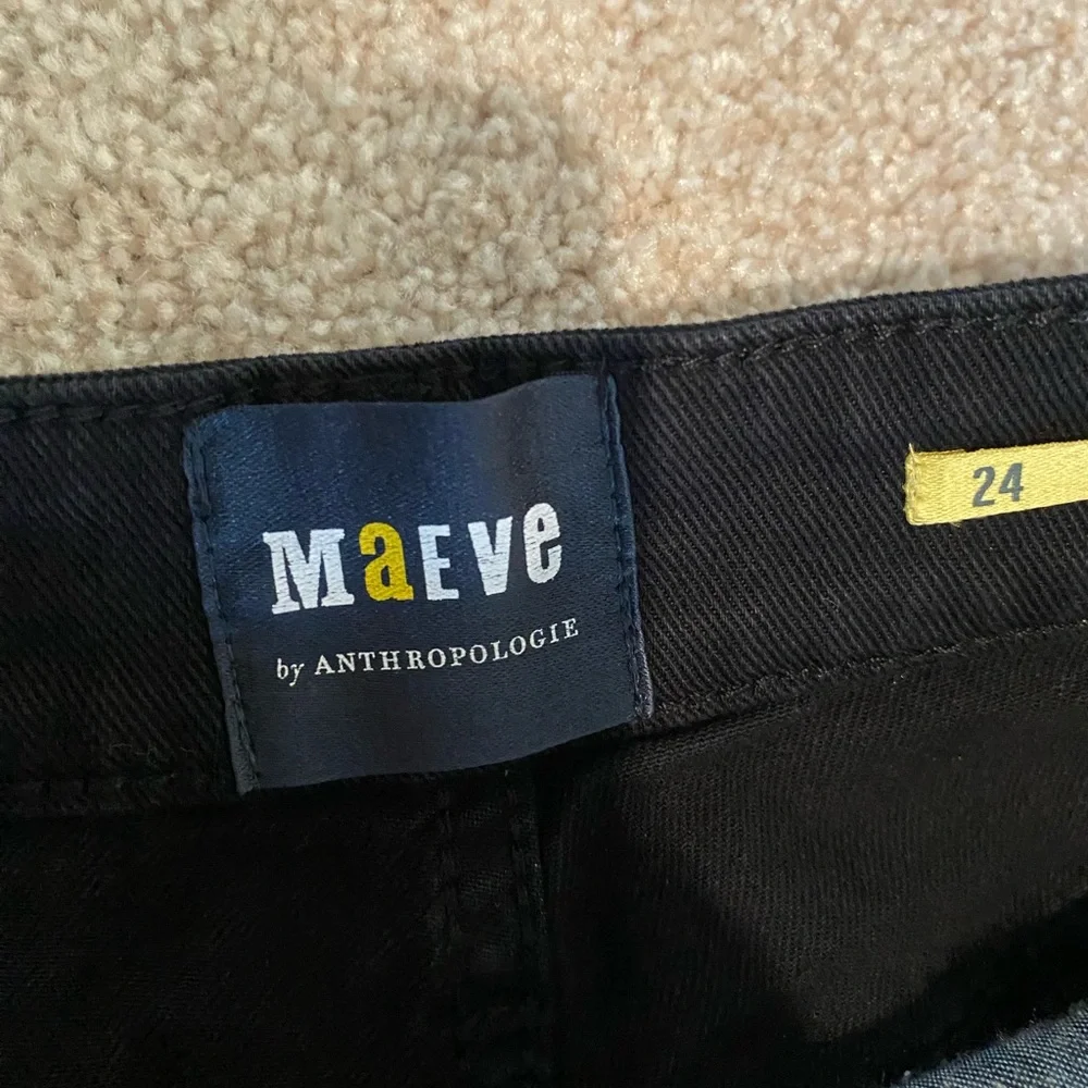 Anthropologie Maeve Classic Black Pants - Picture 2 of 3